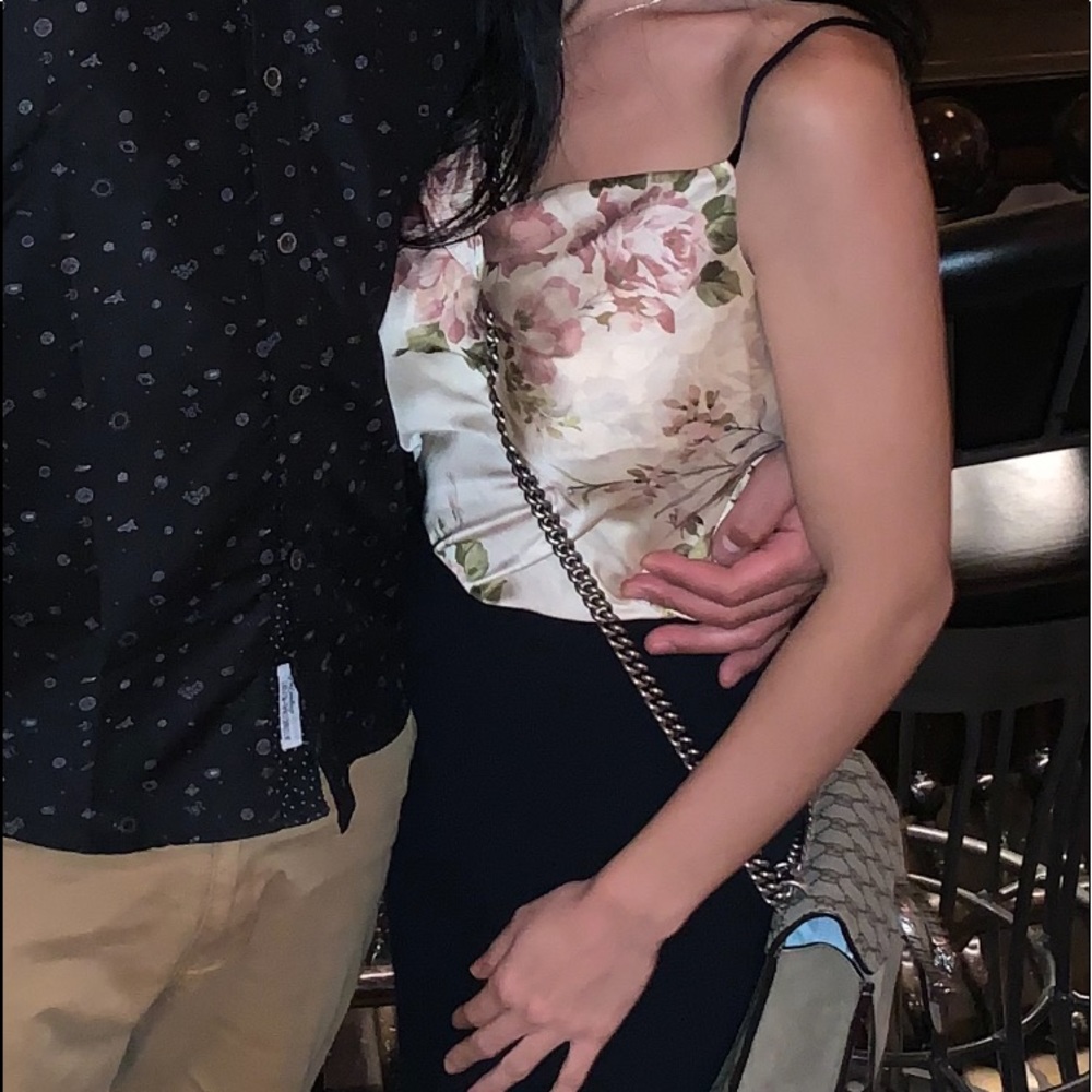 Floral Zara tank blouse